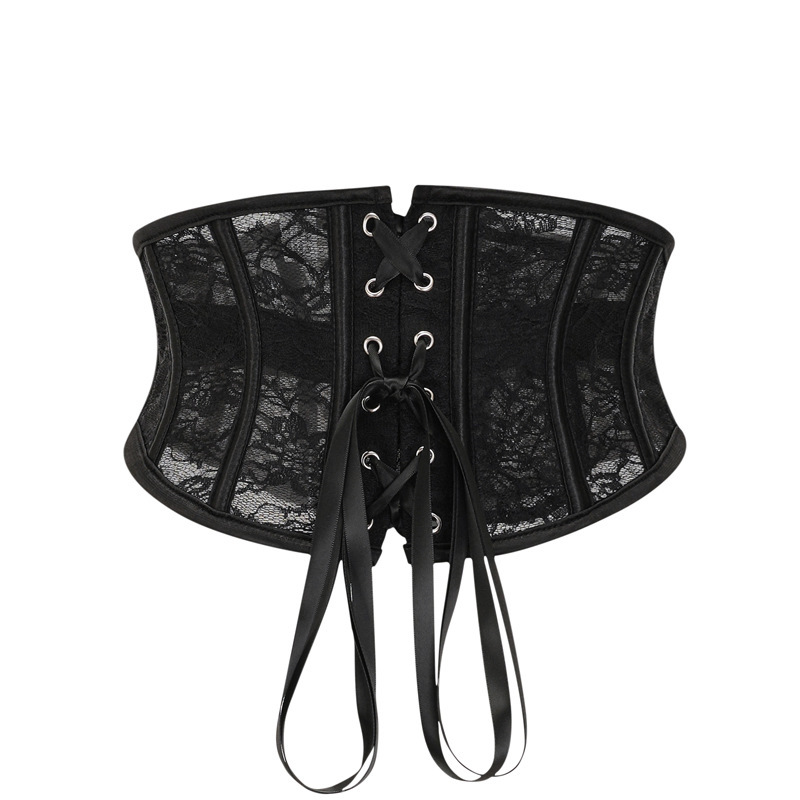 Victorian Style Lace Underbust Corset Belt Women Sexy Gothic Waist Cincher